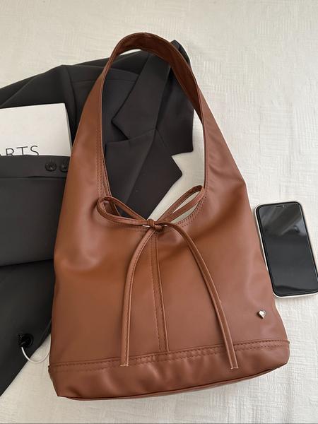 Chic Commuter Women Bag, Casual Versatile Bow Design, Shoulder Tote Bag for Work and Leisure, Office Work Bag, Perfect for Everyday Use