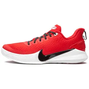 Nike Mamba Focus TB University Red Retro Basketball Shoes for Men and Women – Comfortable, Cushioned, Non-Slip, Durable Fabric Low-Top Verifiable, with credentials and supporting global authentication