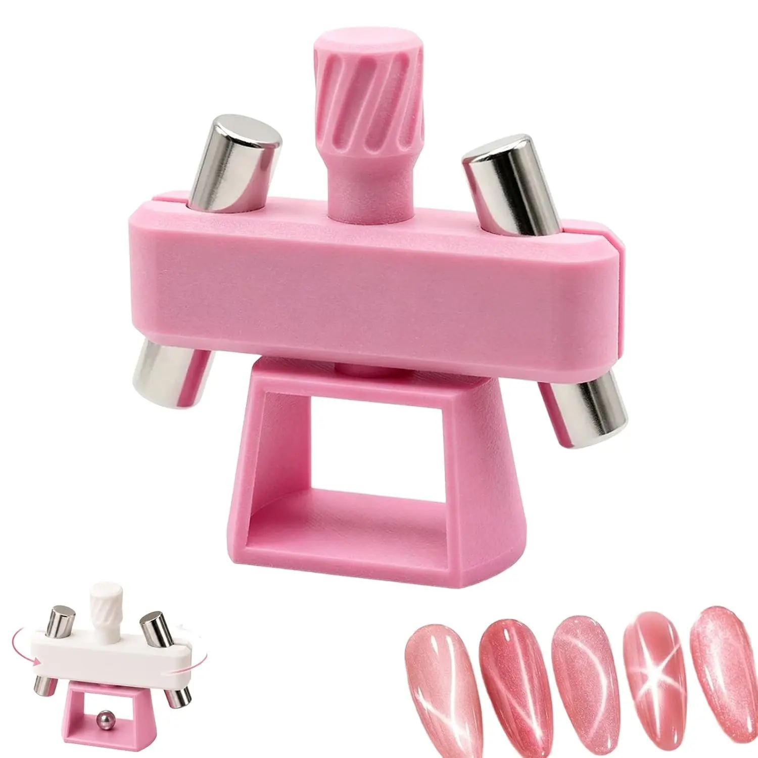 360° rotating cat eye magnet for all cat eye gel polish. Create stunning French cat eye nail designs easily. Beginner-friendly nail art tool for fast DIY salon-style manicures at home. Nail Products