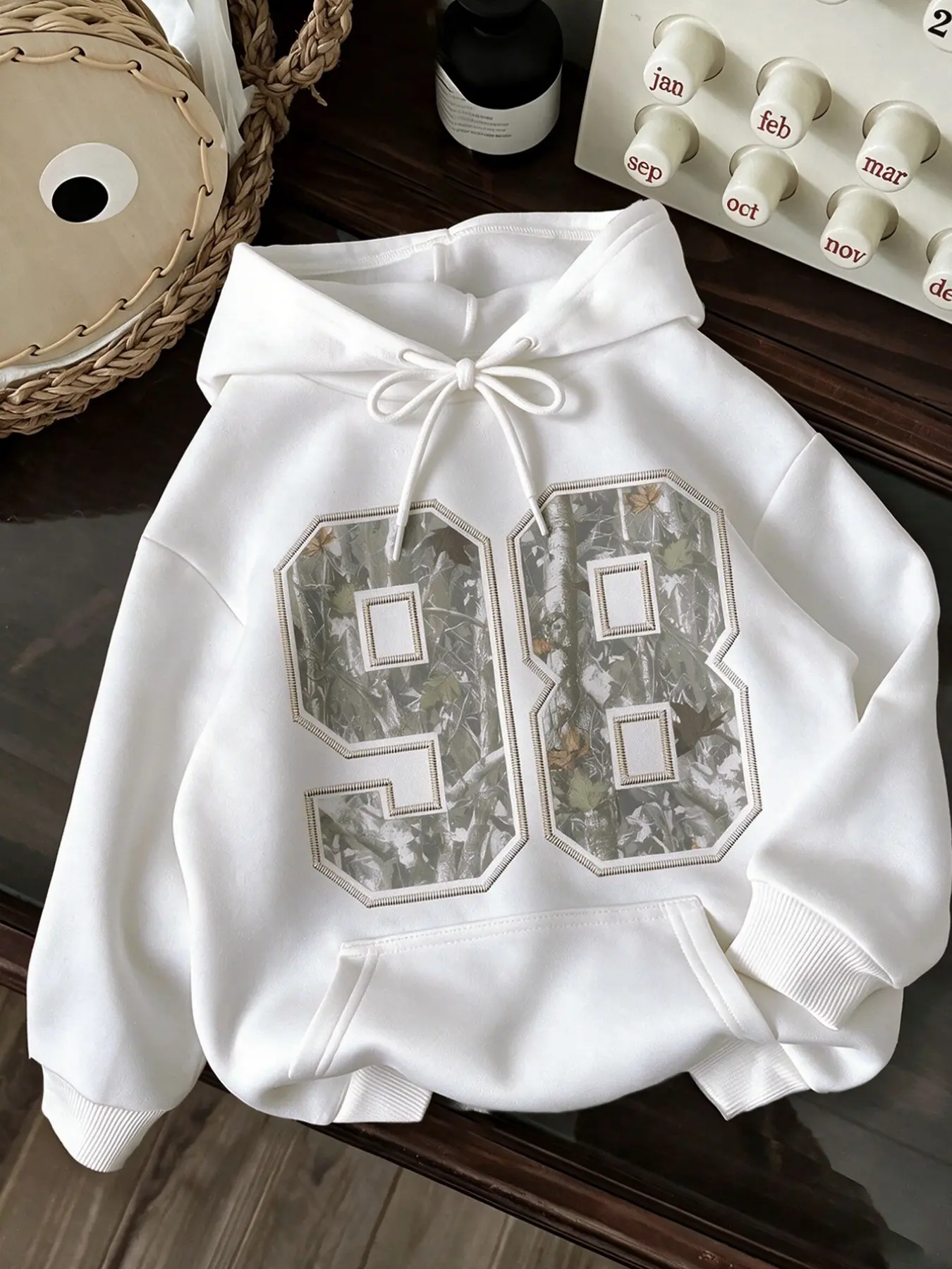 Women's Hooded Sweatshirt, Lemon Letter Pattern, Loose Fit, Long Sleeve, Casual Fall Winter Top, Perfect for Various Occasions