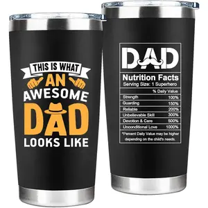 20oz Dad Tumbler, Cool Funny Gift For Dad,Fathers Day Cup Gifts From Daughter Son Wife, Father's Day, Christmas,Birthday Gifts