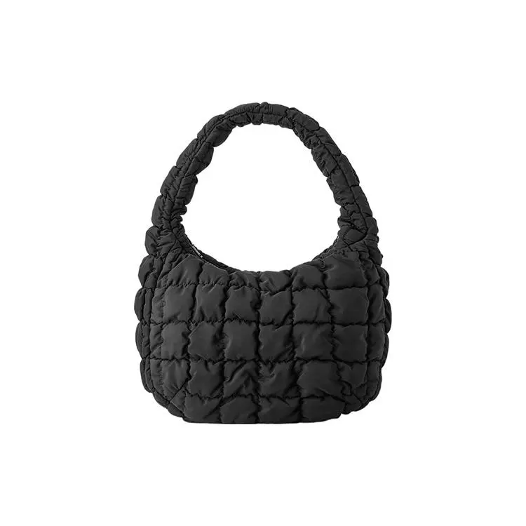 COS Mini Quilted Polyester Crossbody Handbag for Women in Black