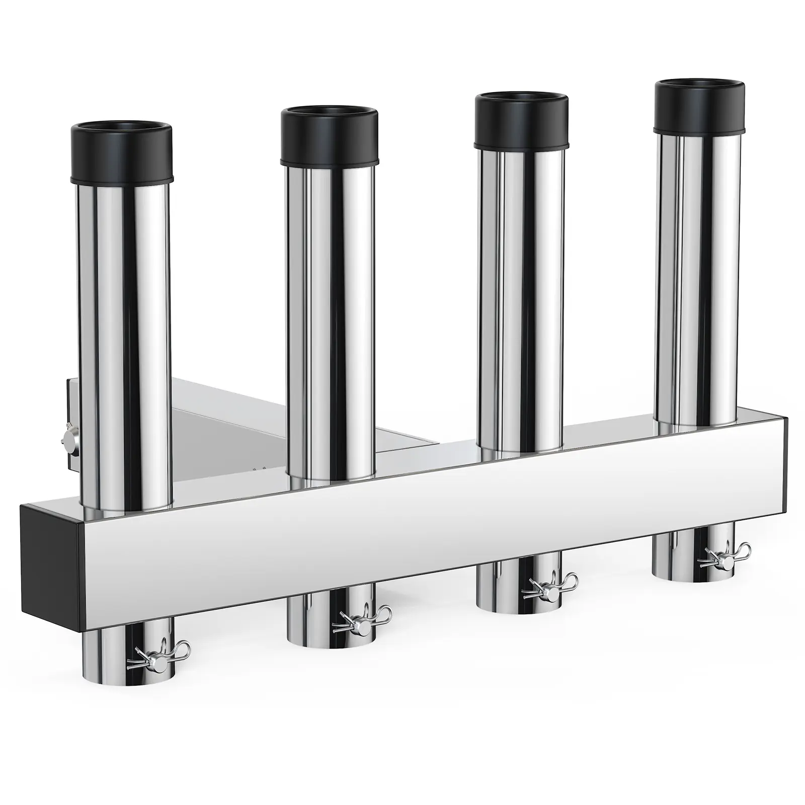 Stainless Steel Fishing Rod Holder for Car – 4/5 Rod Hitch Mount, Adjustable Angle, Quick Release Pin, Corrosion Resistant, Fits 2" Receivers – Secure Storage for Fishing Poles – Includes 4/5 Rods with R-Shaped Pins