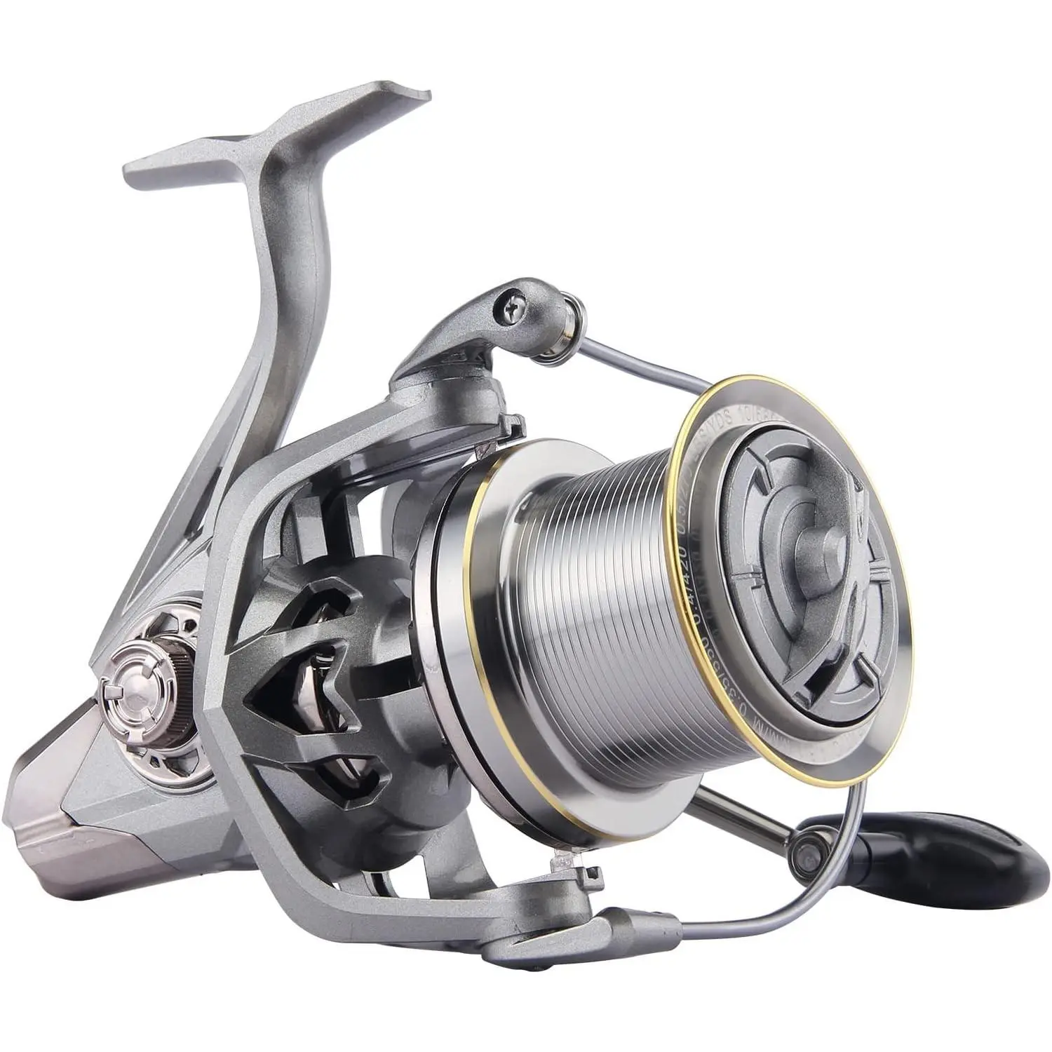 Spinning Reel 8000/9000/10000/12000/14000, 6+1BB Metal Surf Fishing Reels, 4.8:1 Gear Ratio 55lbs Drag Heavy Long Casting for Inshore Saltwater Monster Fish