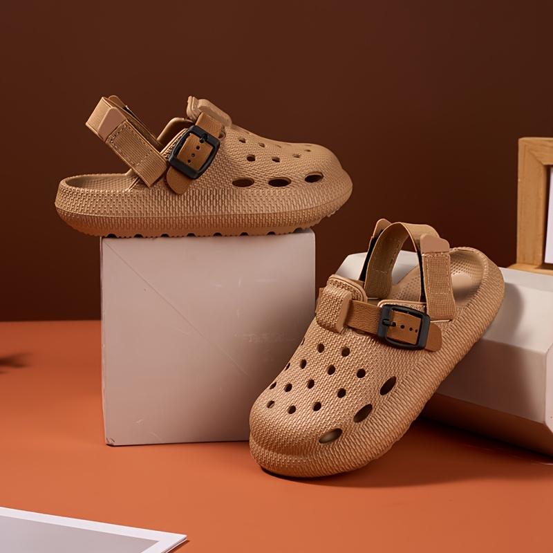 Kids Summer Sandals Soft Soled Non Slip Durable Home Outdoor Casual Half Drag Design Heel Boys Beach Footwear