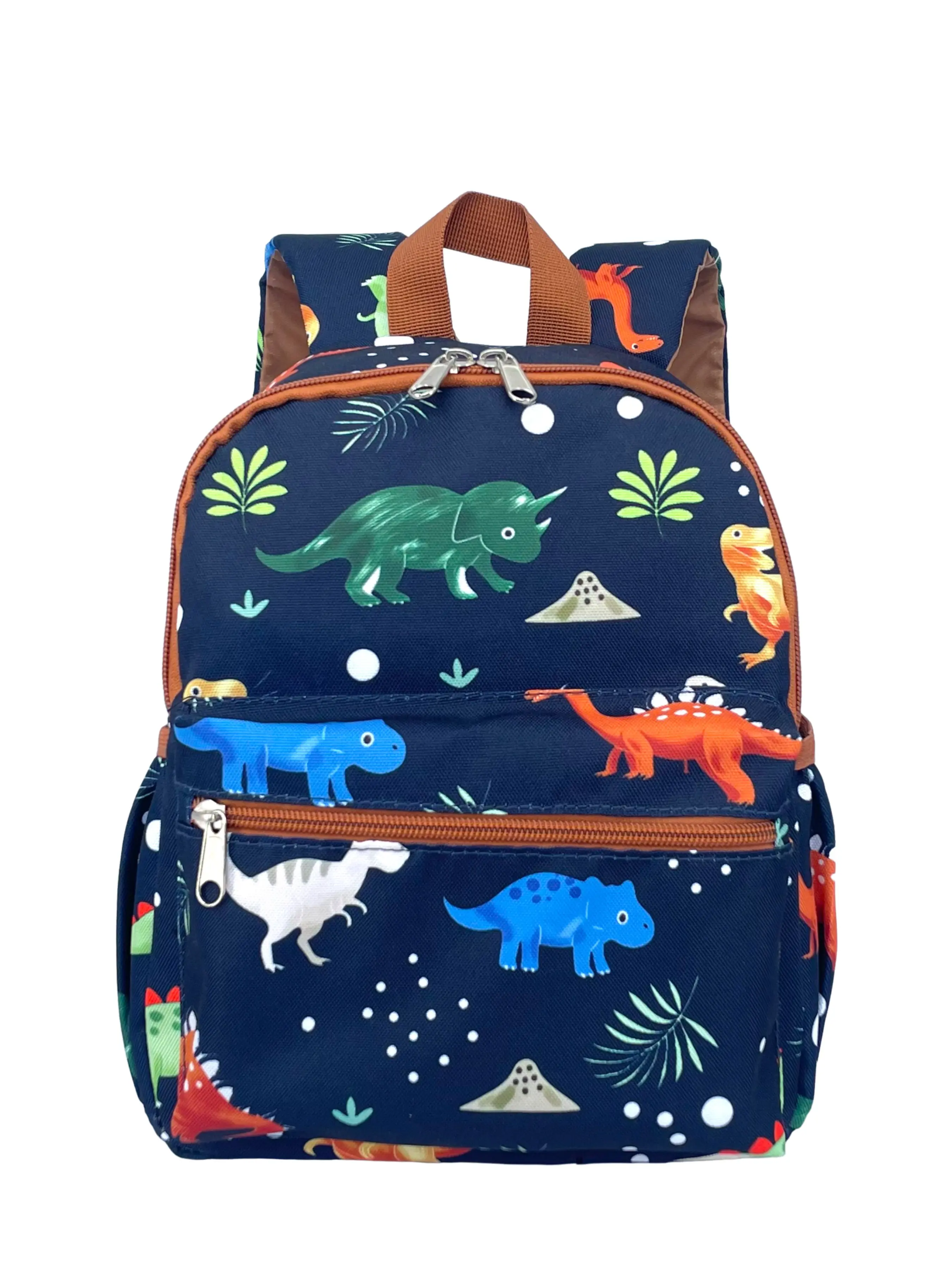 Dinosaur Print Backpack, Lightweight Durable School Bag, Multi-Compartment Design, Ideal for Kids' Daily Use, Perfect Gift for Back-To-School