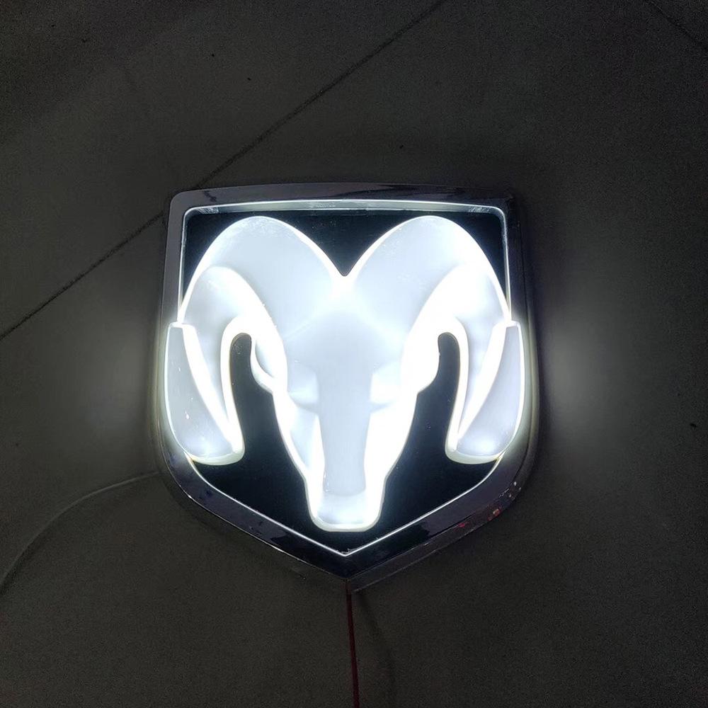 Luminous Emblem  Emblem Light Front Ram Luminous Emblem RAM Luminous  Emblem Sticker Sheep Head Rear Tail Emblem Suitable for Dodge  side mirror carbon  fiber  wrap evil eye  Reusable Magnetic Sun Shade for Vehicles  logo Car