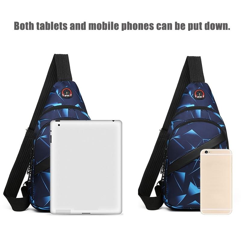 Double-layer zipper large-capacity single-shoulder bag - fashionable crossbody bag - lightweight outdoor sports crossbody bag - casual couple backpack