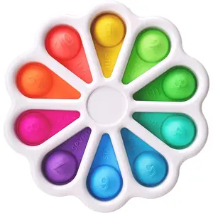Pop Fidget Sensory Toys for Toddlers 1-3, Montessori Toys for 1 2 3 Year Old, Toddlers Push and Popping Bubbles Digits Number Learning Sensory Preschool Toyfidget toys