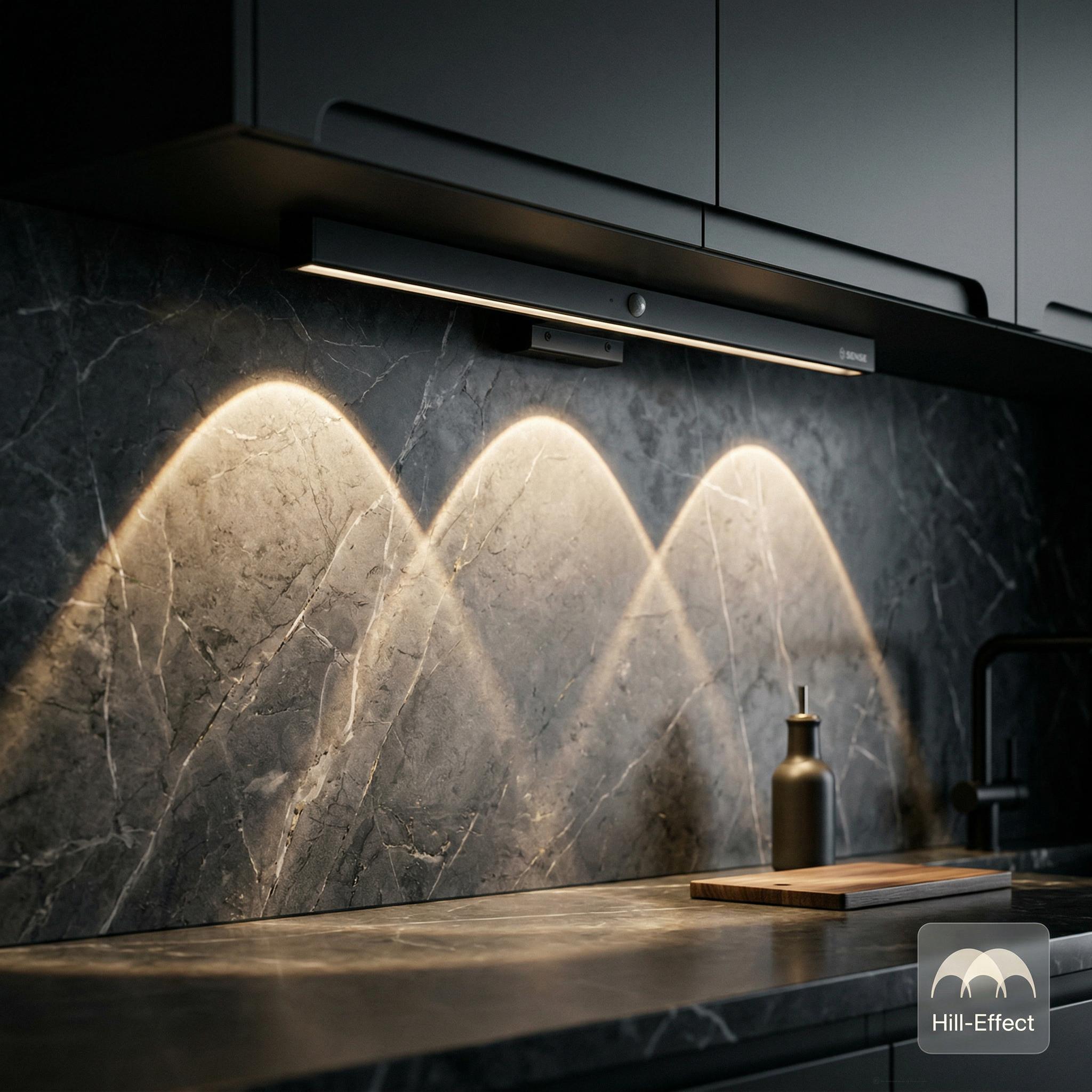 Upgrade Your Home! Aesthetic Hill-Effect Motion Sensor Light| Wireless Under Cabinet Night Light| 3 Color Temperatures & Dimmable| 30cm/40cm| Perfect Mother's Day Gift