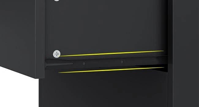 Sikaic 8 Drawers Dresser with Large Capacity Black Storage Cabinet Chest Storage Design Furniture