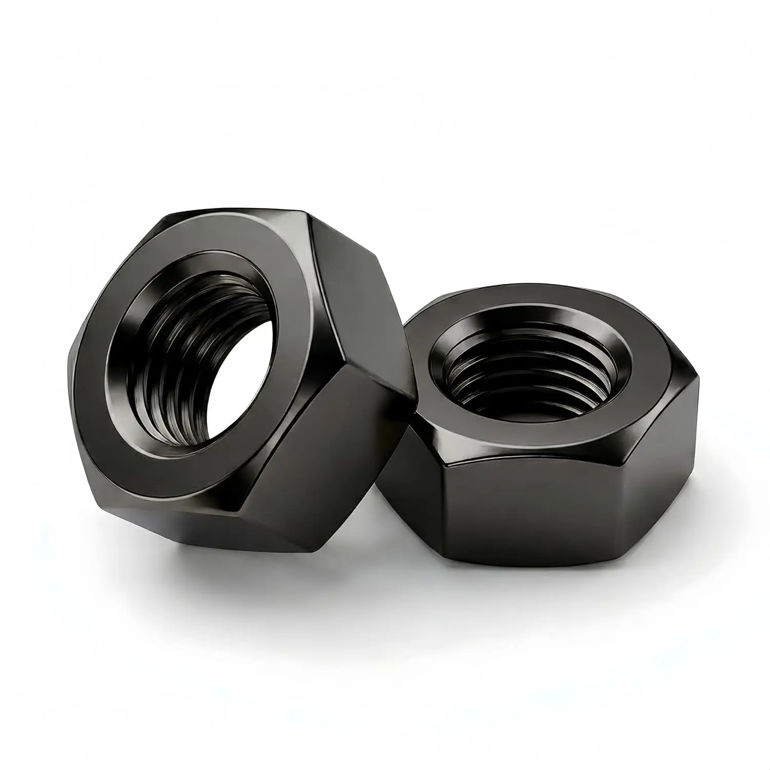 (30 Pack) M5 Hex Nuts, Black Oxide 304 Stainless Steel Hexagonal Nuts