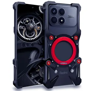 Shockproof Metal Bumper Case For xiaomi redmi K90 Max K80 Ultra K70 pro K50Gaming k40s Case Aluminum Cover With ring holder