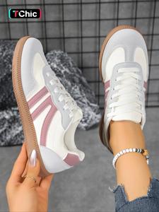 women's fashionable lace up low top sneakers, casual comfortable sports shoes for daily wear, female all-match round toe shoes for daily wear, trendy walking sneakers