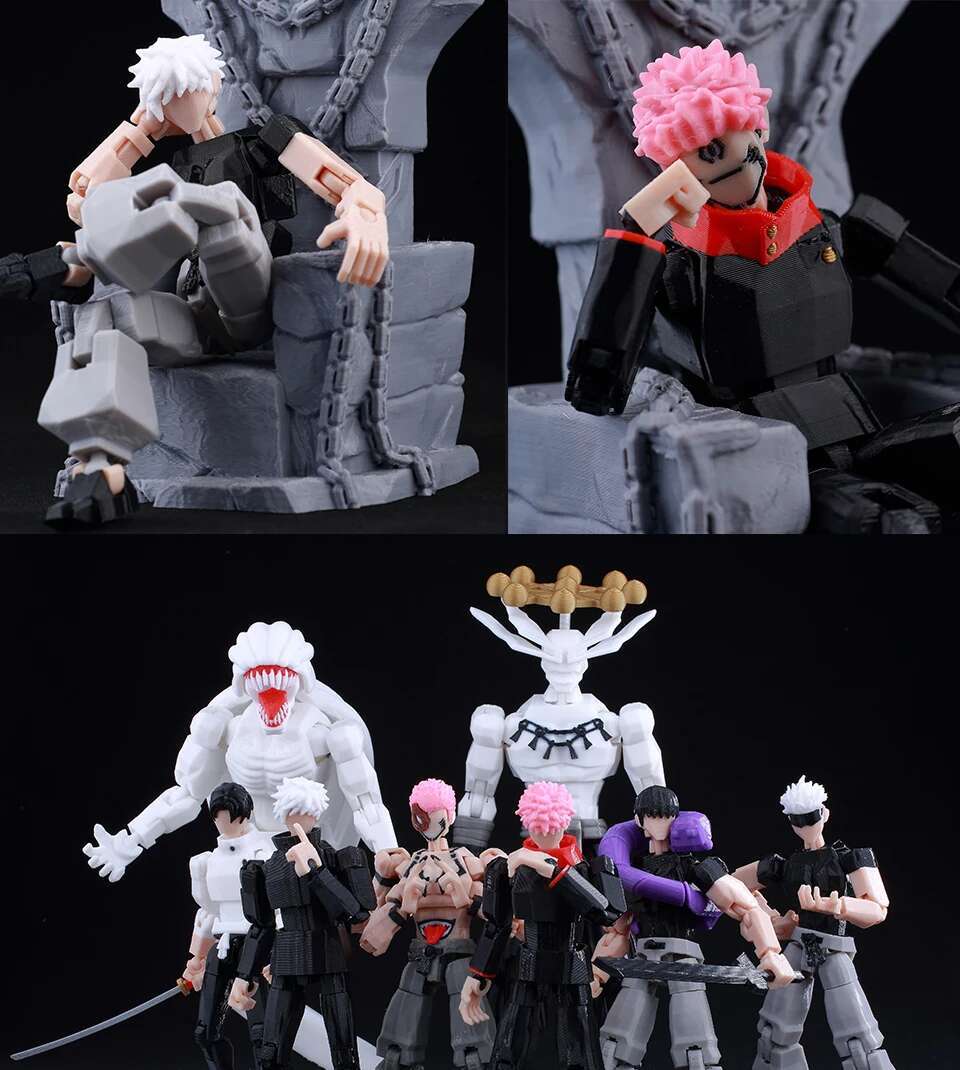 9L3D Articulated Poseable Figure Lucky Dummy13 Toji Fushiguro Jujutsu Kaisen Inverted Spear Of Heaven Soul Liberation Blade Toys