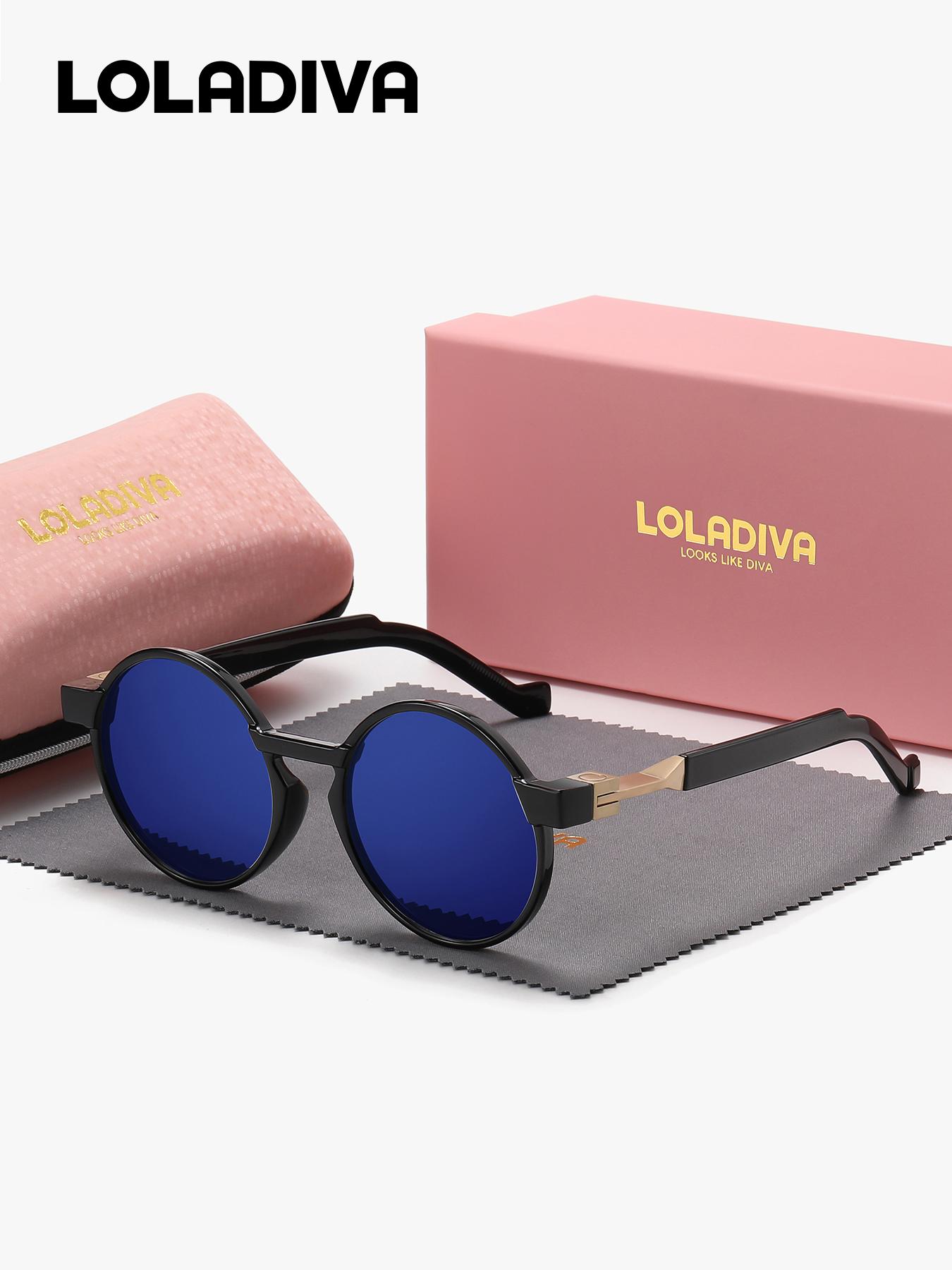 Unisex Vintage Round Frame Sunglasses, Modern Trendy Casual Sunglasses for Everyday Use, Fashion Cool Accessories for Outdoor Activities, Trendy Styling Sunglasses