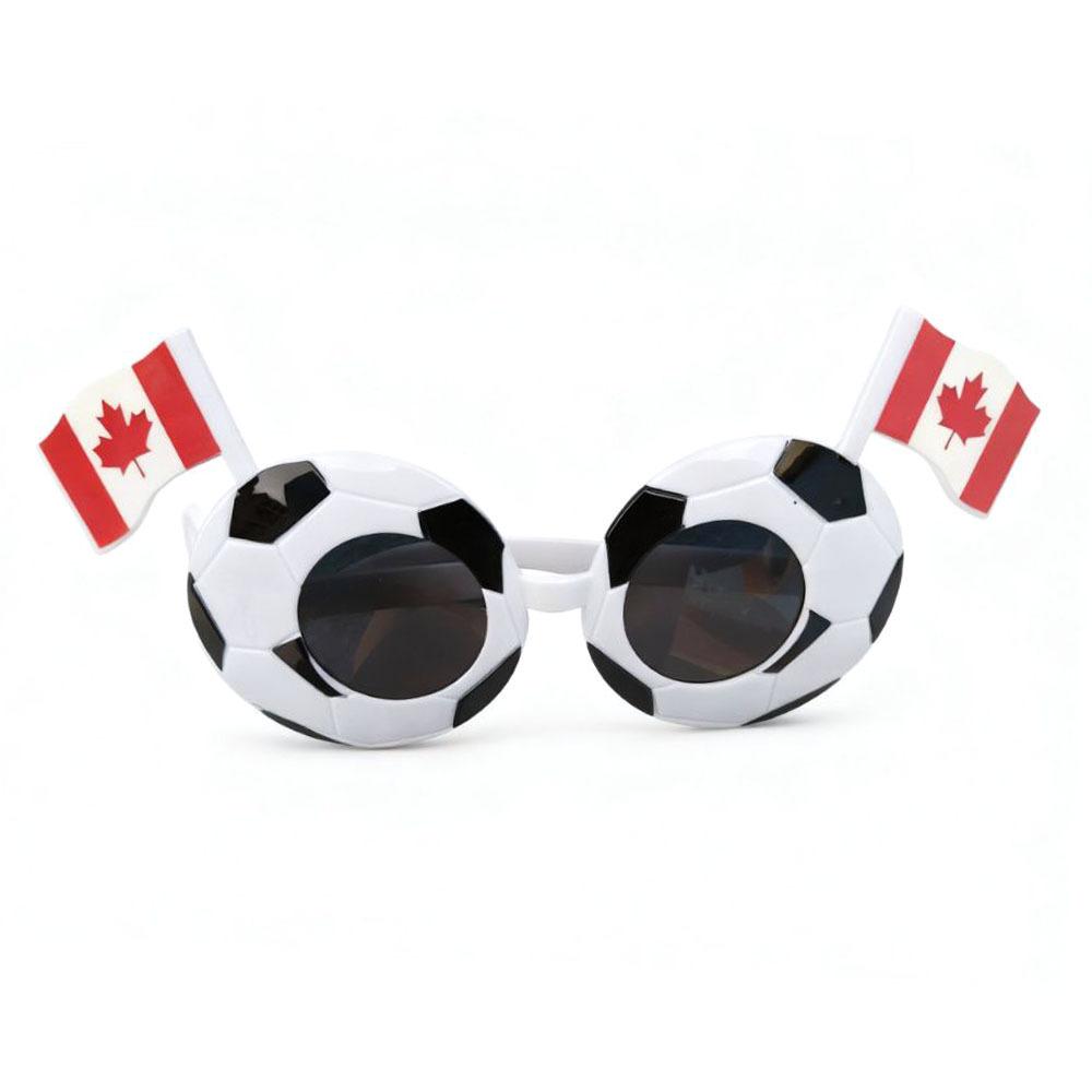 UV400 Sports Sunglasses, Team Pride Football Eyewear with US-Canada-Mexico Flag Design, Lightweight Fans Glasses for Football Game, Outdoor Events, and Cheering
