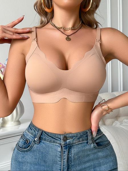 Pregnant Women's Nursing Bra Set, Seamless Design with Nursing Extension Clasp, Comfortable and Stylish Breastfeeding Support, Maternity Underwear, Maternity Bras, Pregnancy Maternity Bra