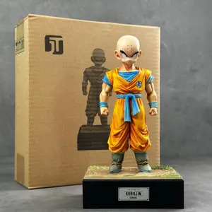 Dragon Ball Z Krillin Figure, Turtle Hermit School Martial Arts Uniform Standing Pose, Collectible Display Piece, Perfect Gift