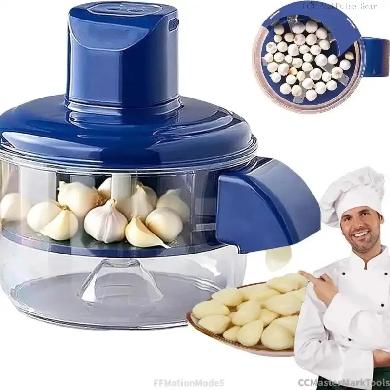 Electric Fruit & Vegetable Peeler, High-Efficiency Automatic Garlic Peeling Machine, Easy-To-Use Kitchen Tool for Fruits and VegetablesCCMasterMarkToolsFFMotionModeCC41PeakPulse Gear