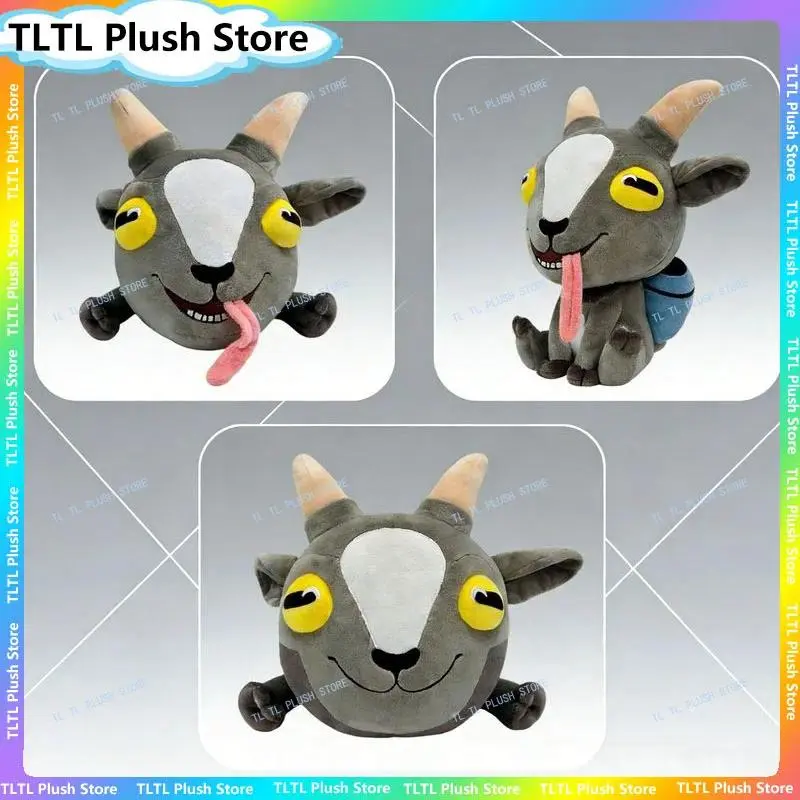 Gray Goat Simulator Plush Toy - Video Games Peripheral Soft Cute Unisex Stuffed Doll, House Decoration Gift for Kids & Game Lovers