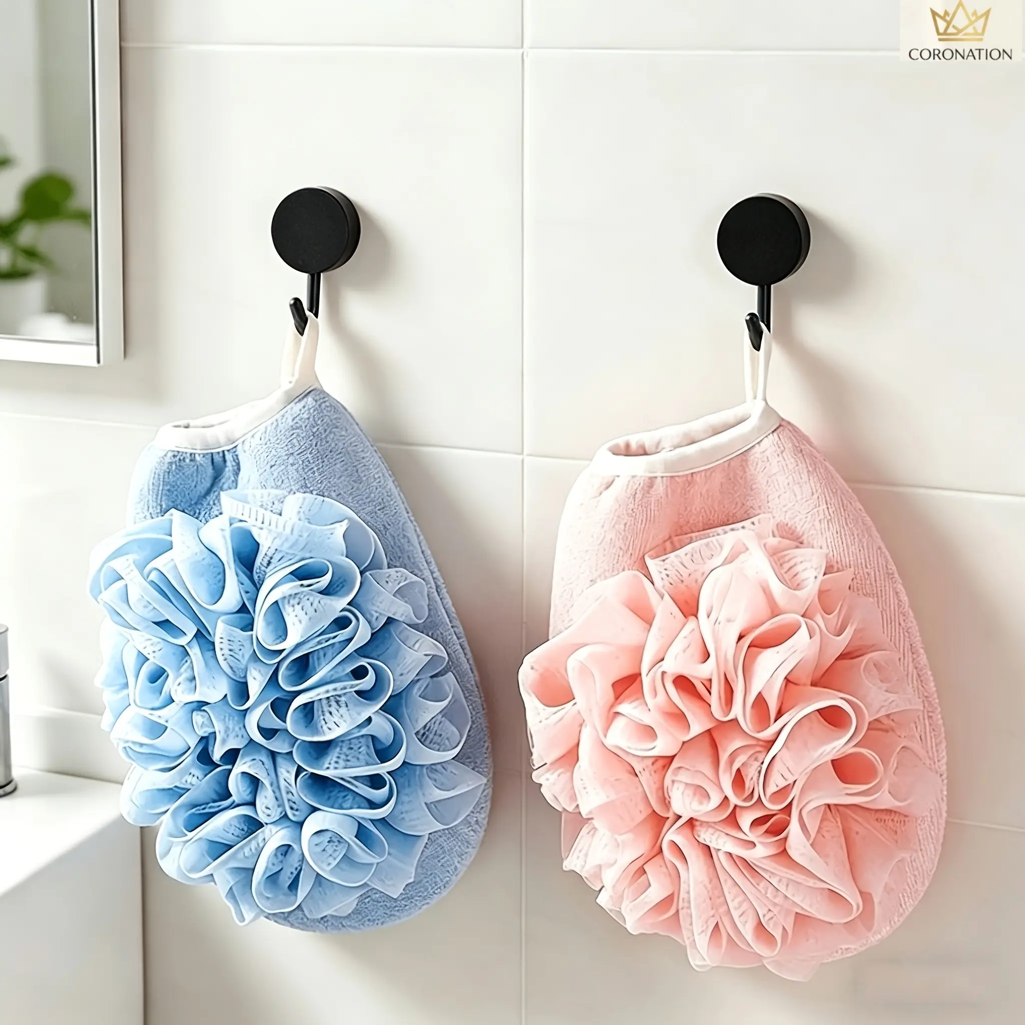 Exfoliating Shower Gloves for Women & Men, Aesthetic Self Care Bath Accessories with Soft Matte Texture, Deep Cleansing Body Scrub Gloves for Dead Skin Removal, Gentle Massage & Spa Treatment, Easy Storage Design for Home Bathroom and Salon Use
