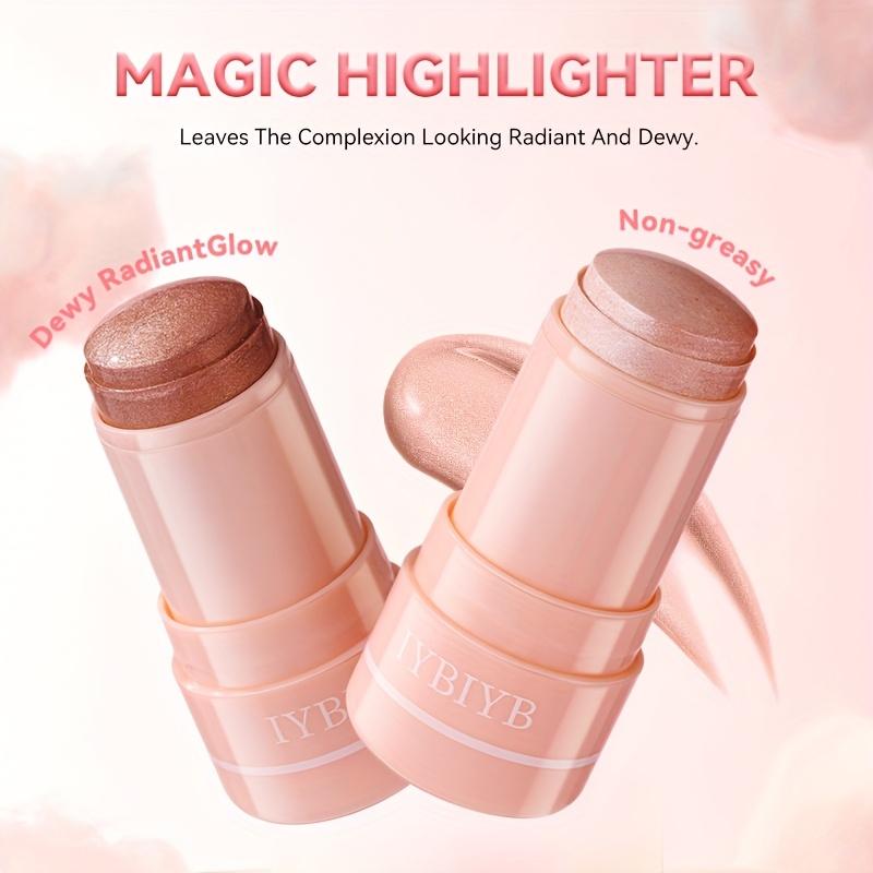 Jelly Highlighter Stick Waterproof and Sweatproof Long-lasting Brightening Party Holiday Gift