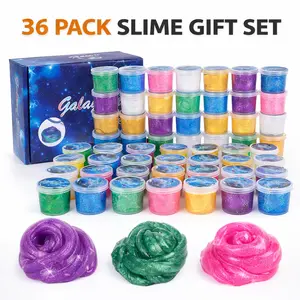 Galaxy Slime 36 Pack – Sparkly Crystal Slime, Colorful Stretchy Slime for Kids & Stress Relief