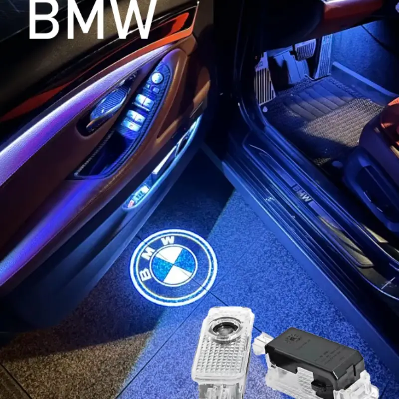 2pcs Suitable for BMW X3/X5/X7 series welcome lights and car door projection lights, easy to install, LED， Dedicated for special vehicles, including car lights,party decorations,event decorations,vehicle accessories,decorative lighting,fashion projections