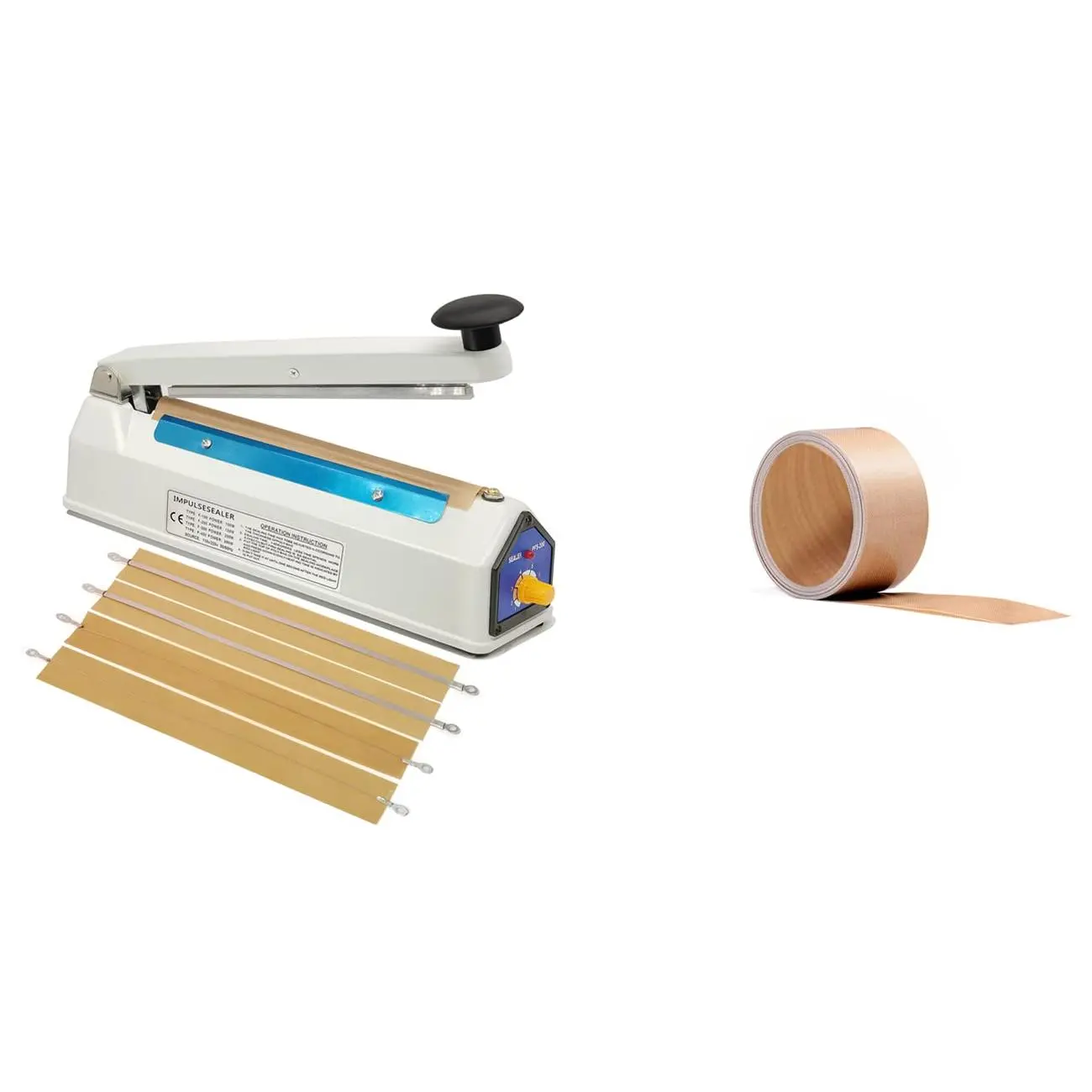 8 Inch 5mm Impulse Bag Heat Sealer and 16.4feet