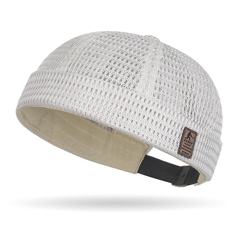 1/2 Pack Men's Breathable Brimless Hat - Mesh Cooling Skull Cap Docker Beanie for Outdoors