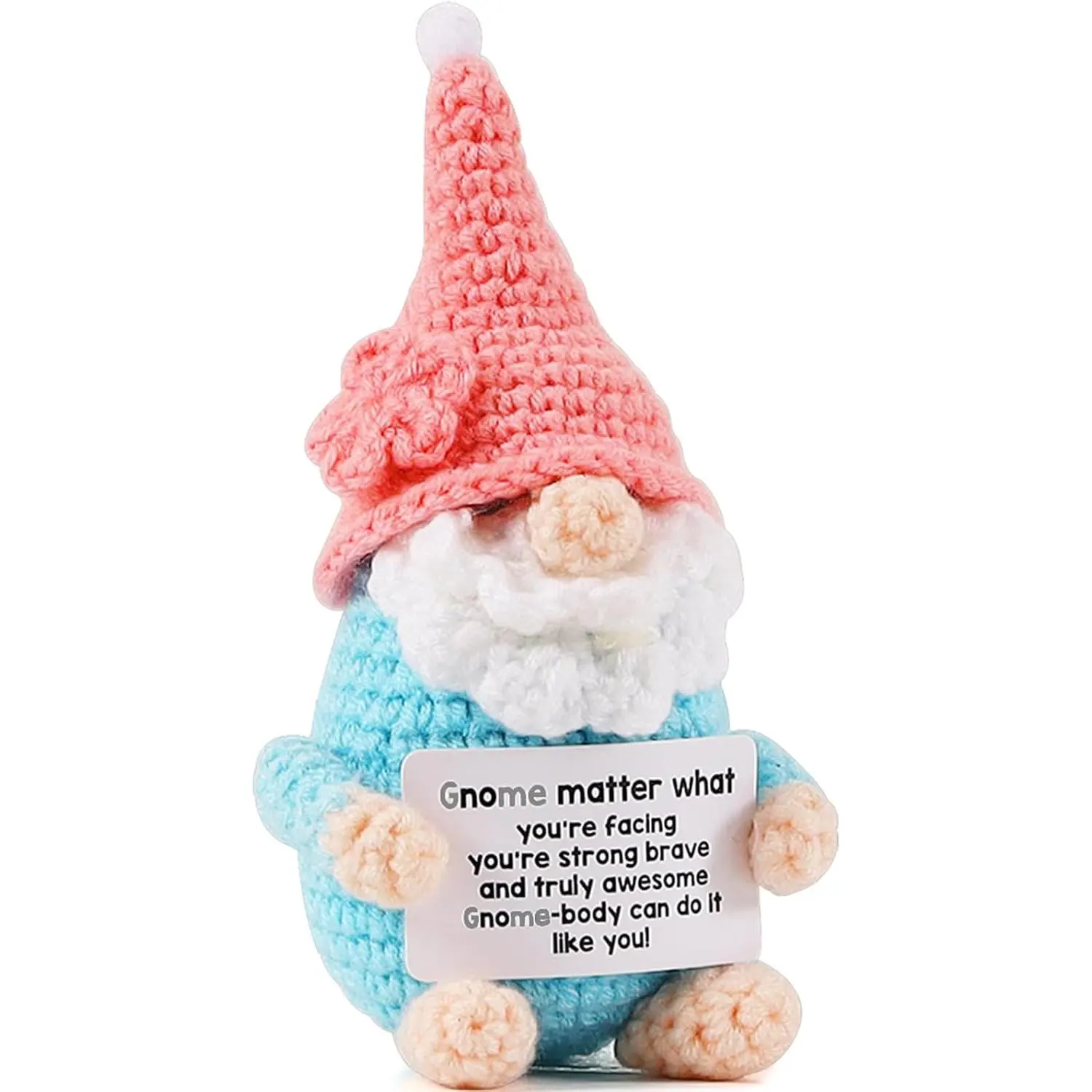 Positive Crochet   Plush Birthday  Gifts for Women Coworker   Emotional Inspirational Support Plush