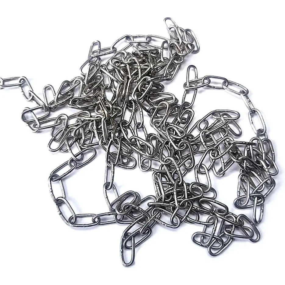 304 Stainless Steel Chain  Bright Heavy Duty Steel Welded Chain Links for Fence , Walking The  Chain, Swing Chain, Drying Clothes Chain (1.5mm - 4 Metre)
