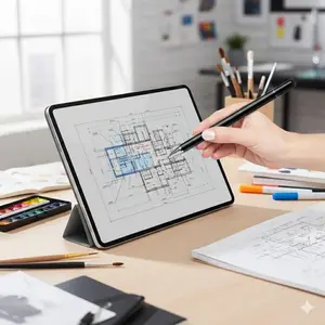 Precision Stylus for iPad Android Tablets & Phones: Ultra-Smooth Writing Drawing Perfect for Students Artists Office Work Portable Design Sensitive Tip for Note Taking Sketching Professional Use