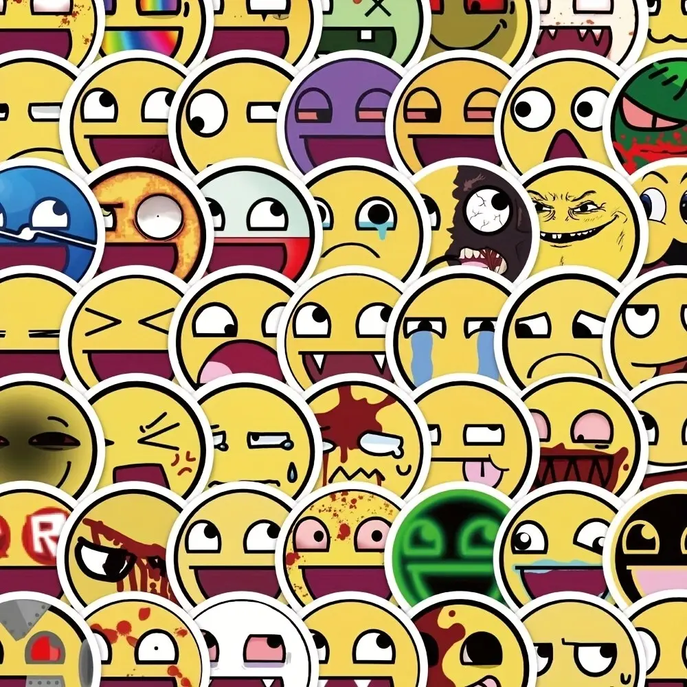 Epicface Stickers Set, 5 Packs X 100pcs Each, Total 500pcs, Creative Abstract Design, Water Cup & Notebook Decals, Fun & Unique
