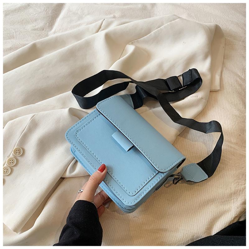 Small Bag For Women Ins Versatile Wide Shoulder Strap Square Retro One Crossbody
