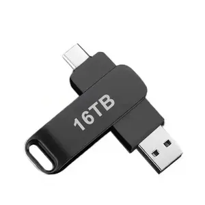 16TB USB 3.2 Flash Drive Metal High-Speed Pen Drive 8TB 4TB Waterproof Type-C USB Pen Drive For Computer Storage Devices