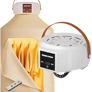 Portable Clothes Dryer, 600W Compact Foldable Mini Dryer Machine with Adjustable Timer, Quiet -Drying Electric Travel Clothes Dryer for RV, Apartment, , Hotel Room