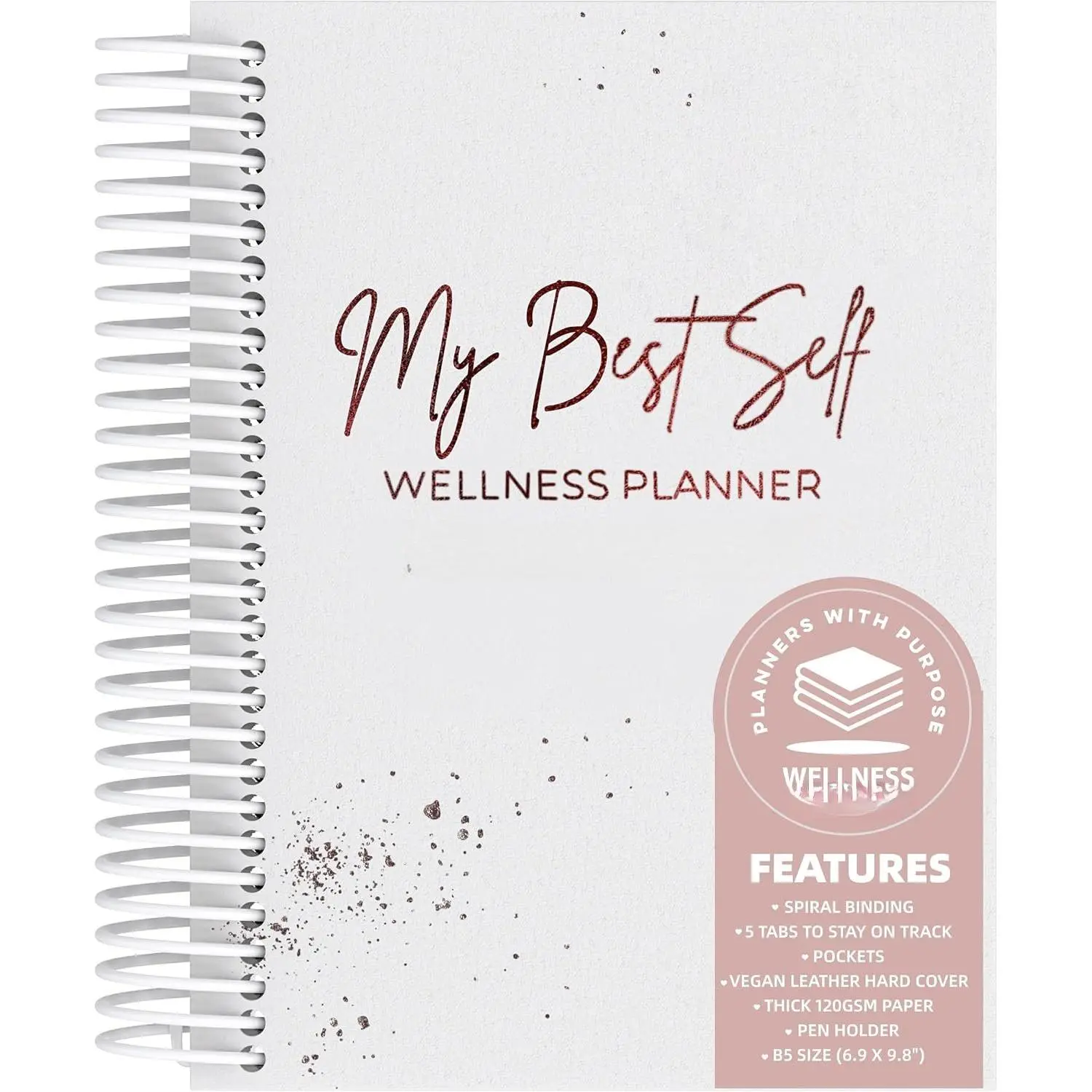 Daily Self-Care Lifestyle Planner Journal - 90-Day Plan with Guided Prompts for Physical, Mental, Emotional Support, Gratitude, Reflection, and Goal Setting