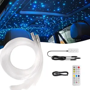 Split Headliner  Light Kit, 450 count Ceiling Fiber Optic Lights APP/Remote Control  Mode RGBW Sound Activated Easy to  for  Roof  Ceiling Lights