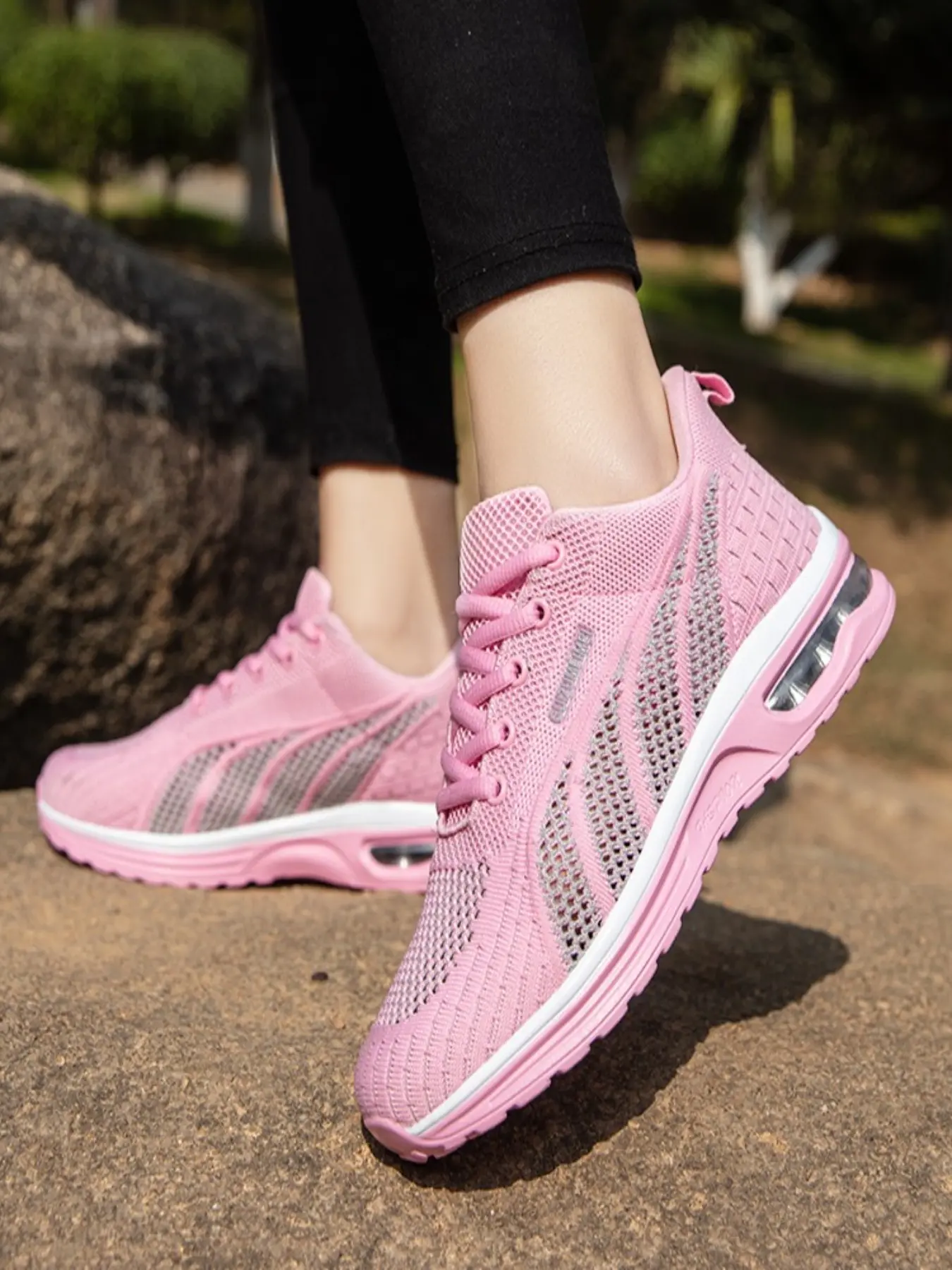 Women's Large Size Running Shoes, New Flyknit Sport Casual Sneakers, Comfortable Athletic Footwear for Daily Wear, Trendy Women's Shoes, Workout Sneakers