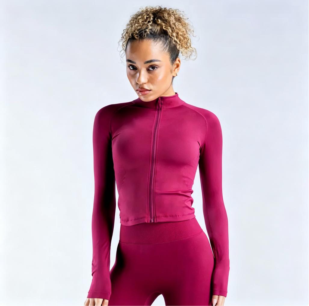 Viral Butterluxe Seamless Zip Up Gym Jacket | Women's Cropped Workout Top | 2026 Trending Athleisure Jacket For Yoga Pilates