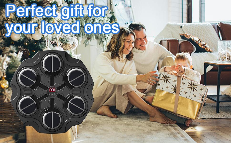 Music Boxing Machine with Gloves, Bluetooth Wall Mounted Punching Bag Target Pad with Rhythm Lights, 3 Modes,Sport Toy Gift Music Boxing Machine with Gloves, Bluetooth Wall Mounted Punching Bag Target Pad with Rhythm Lights, 3 Modes,Sport Toy Gift