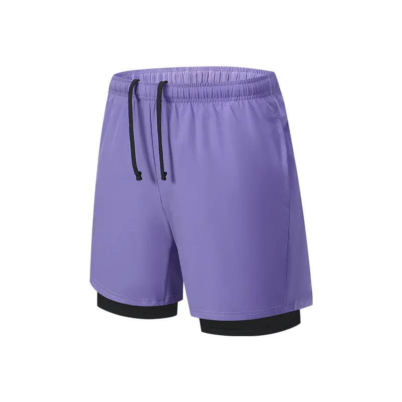 Men’s Big & Tall 2-in-1 Running Shorts - Compression Liner, Breathable Quick-Dry Athletic Shorts with Modesty Inner Layer for Gym, Outdoor Workouts