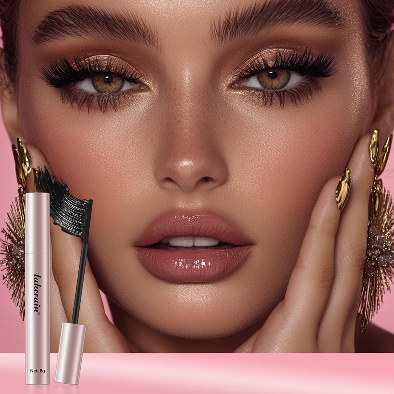 Long Lasting Eyelash Extensions Voluminous Lengthening Mascara, 2 Counts Waterproof Mascara, Professional Eye Enhancement Makeup Products for Women