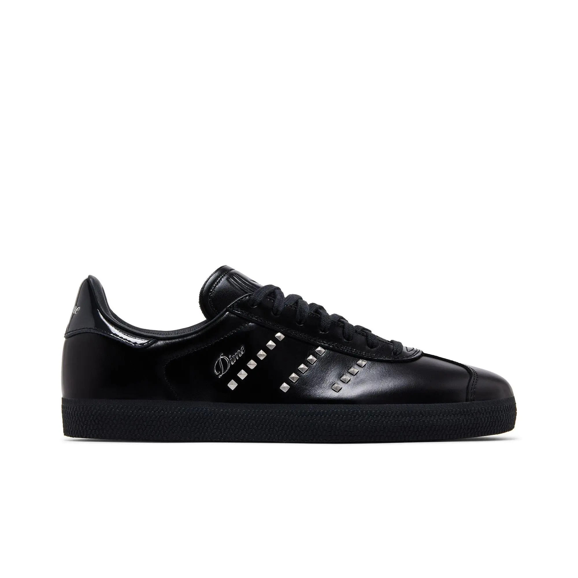 Dime x adidas Gazelle ADV 'Black Silver Metallic Studs' (Unisex) Core Black/Silver Metallic/Carbon sneakers IH2946