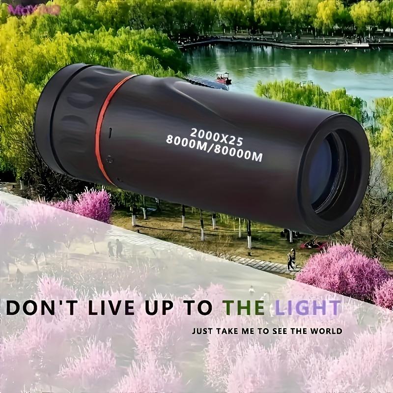 HD Monocular Telescope, Compact Portable for Travel, Hiking, Fishing, Camping, Stargazing, Concerts & Bird Watching
