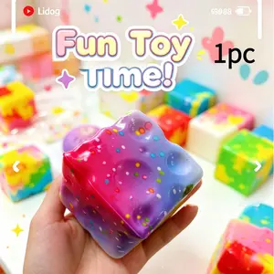 Colorful cheese stress-relieving toys sensory squeeze balls for adults and children, novel party prank toys, anti-anxiety hand soothing devices, and cute, soft finger toys are ideal for relieving work and study stress.