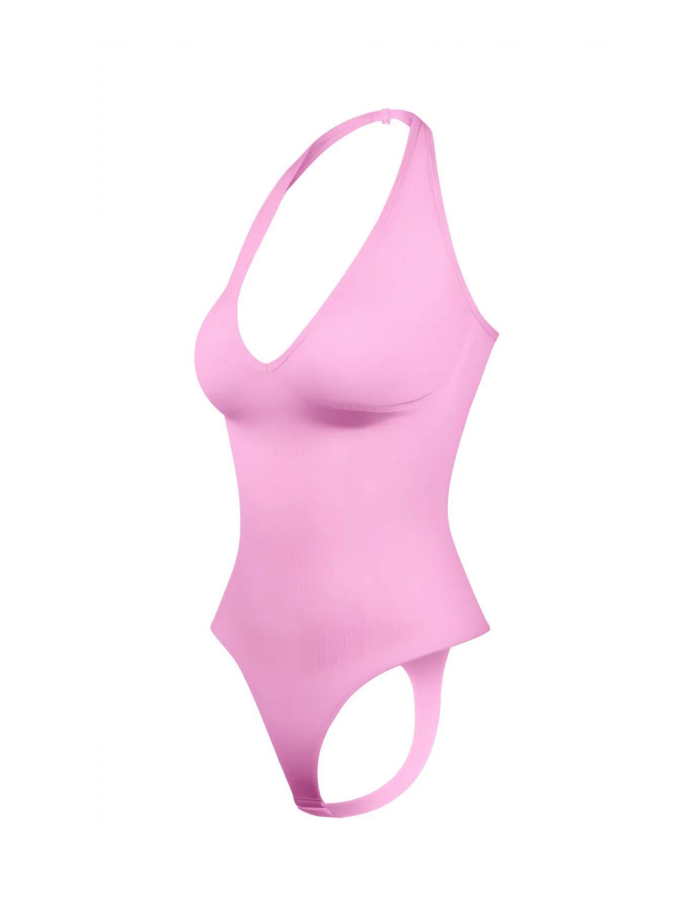 Women's Solid Color Open Crotch Adjustable & Convertible Straps Design Shapewear Bodysuit, Casual Comfortable Breathable Tummy Control Butt Lifting Shaper, Women's Shapewear for All Seasons, Body Shaping Underwear, High Waist Bodysuit