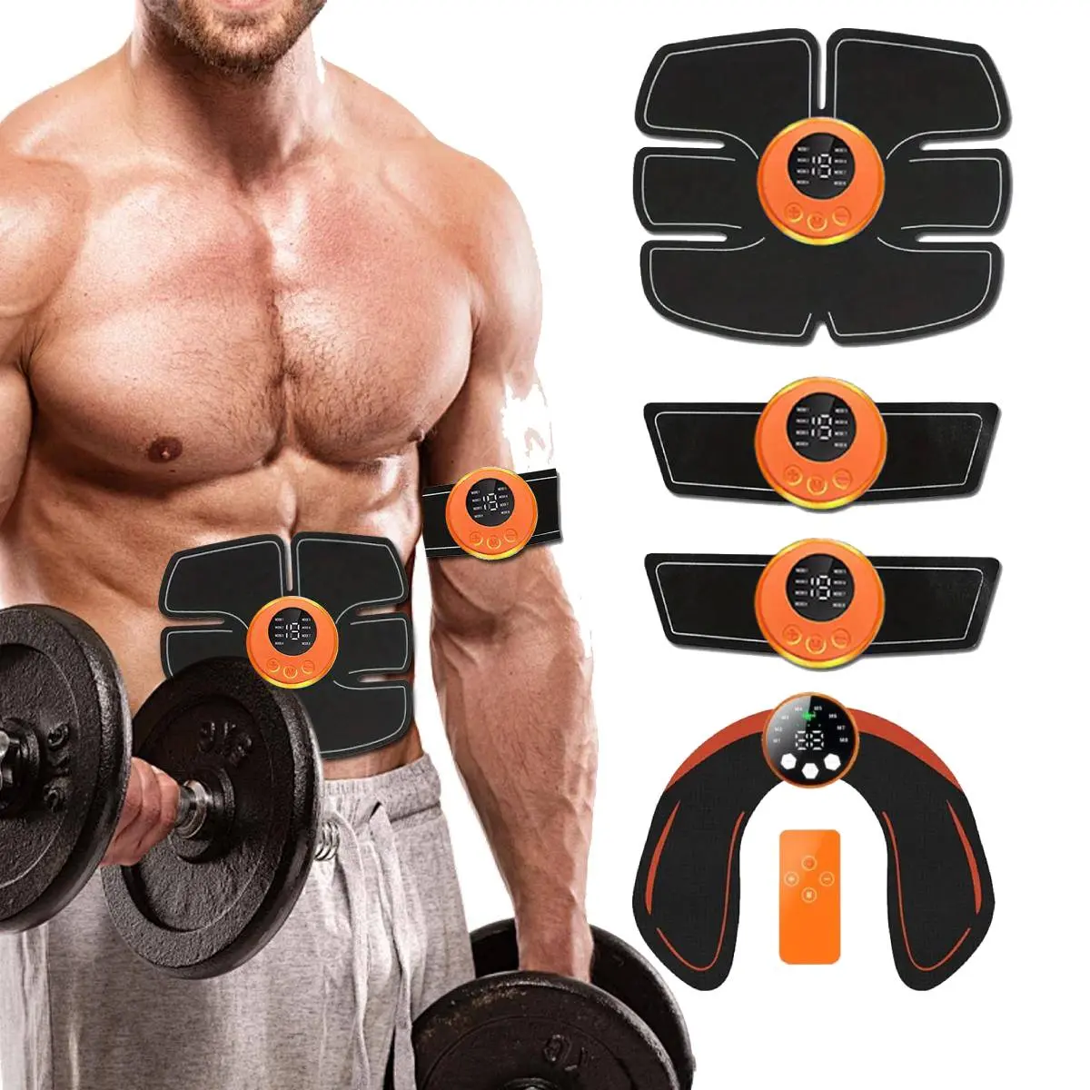 Smart Gym System Ab Trainer Core Trainer & Butt Massager, Multi-part Massage Home Gym Essential for Abdominal Arm Hip Muscle Strength Training